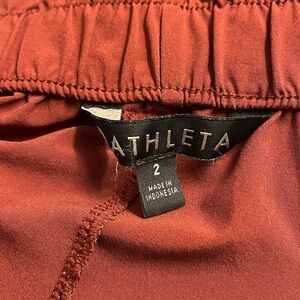 Athleta Rust Paperbag Skyline Pants Size 2